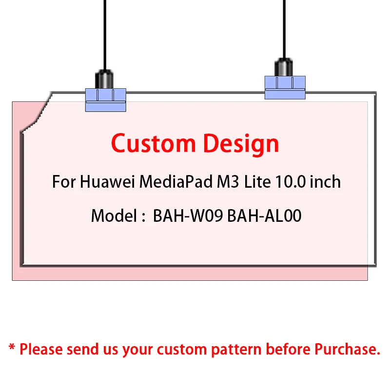 Custom Design MTT чехол для huawei Mediapad M3 Lite 10 BAH-L09 BAH-AL00 10,0 дюймов планшет Funda из искусственной кожи откидная подставка защитный чехол - Цвет: Custom Design