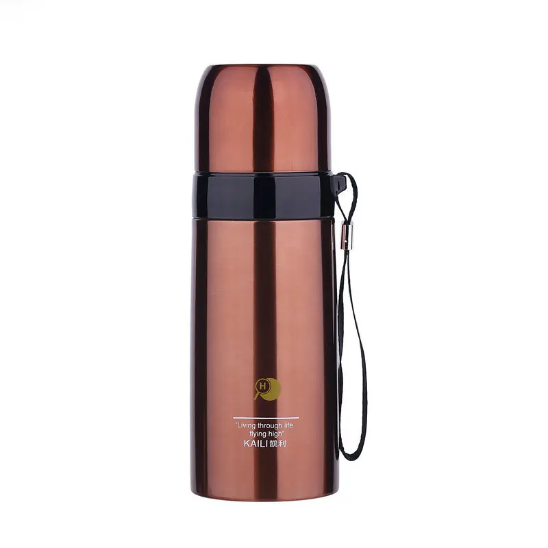 Vacuum Bullet 304 Stainless Steel Thermos Cup Unisex Cup Portable Outdoor Car Thermos - Цвет: orange 350ml