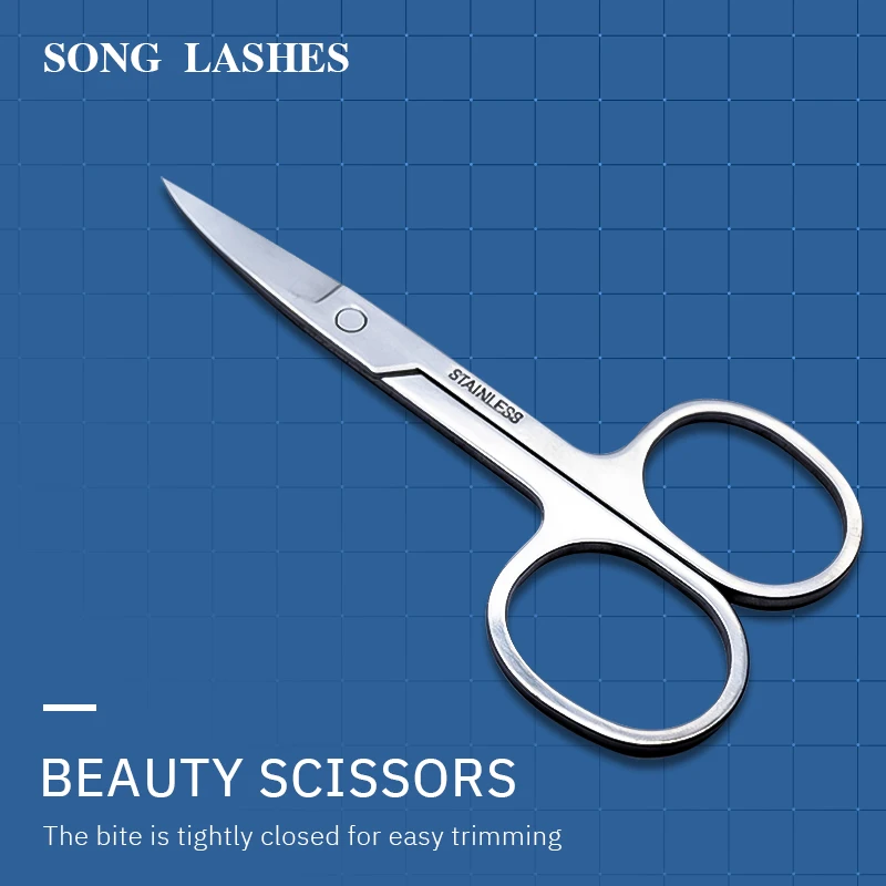 Инструмент для макияжа SONG LASHES косметические ножницы круглые и гладкие бровей |