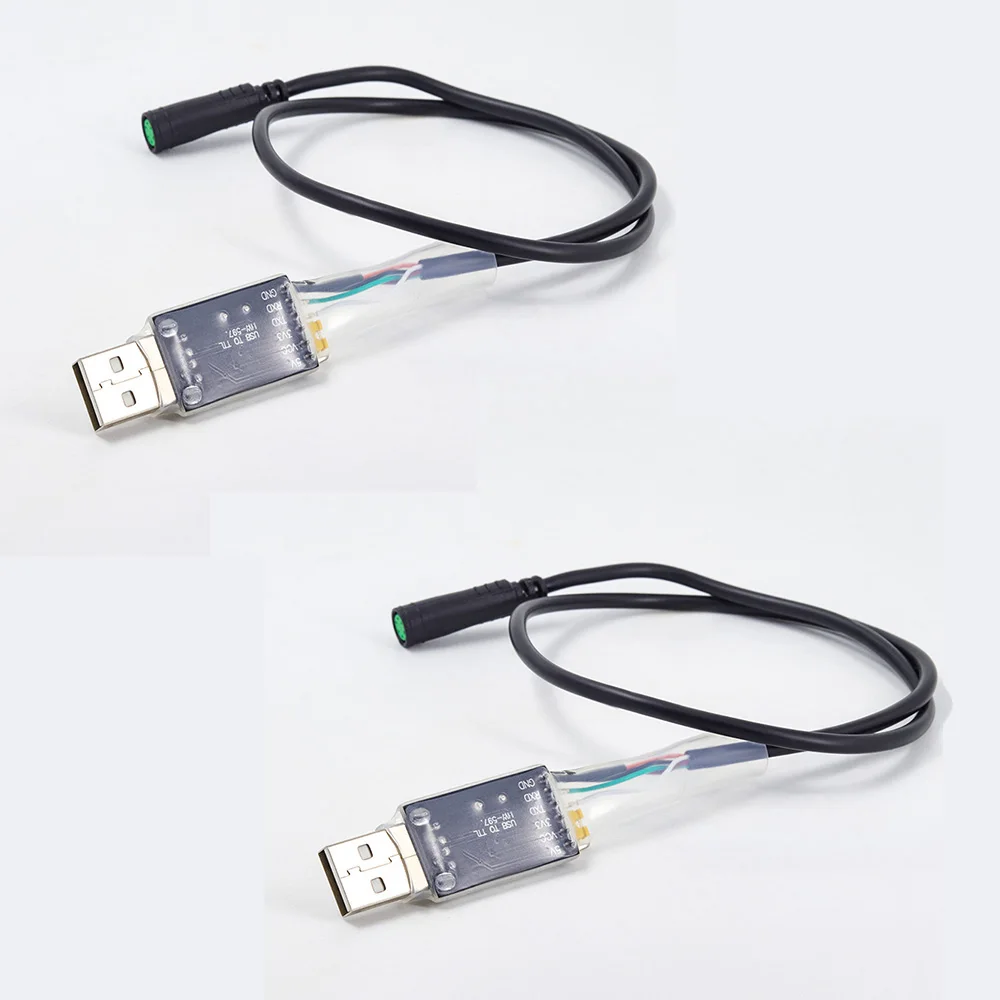 Ebike USB кабель для программирования для Bafang BBS01 BBS02 BBS03 BBSHD Середина привода двигателя Электрический велосипед аксессуары кабель - Цвет: Two pieces