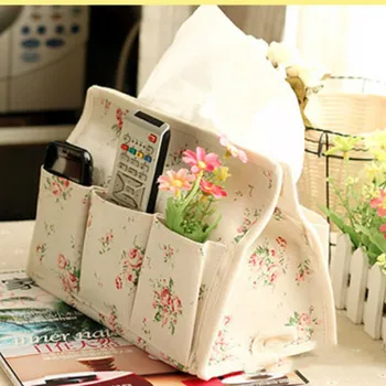 

Cotton Linen Art Tissue Box Napkin Holder Cover Room Car Sofa Hotel Kitchen Decorative Paper Container Case School Supplies #Y5