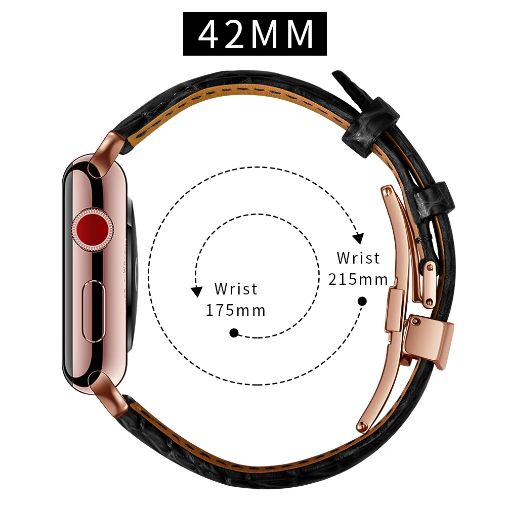 Круговые линии крокодил натуральная кожа ремешок для Apple Watch 38, 42 мм, версия наручных часов iwatch, ремешок наручные часы, аксессуары