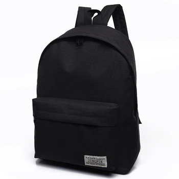 

Hot Sales Casual Canvas Backpack Women Men Large Capacity Solid Color Zipper Backpack Teenagers Canvas Casual School Bags