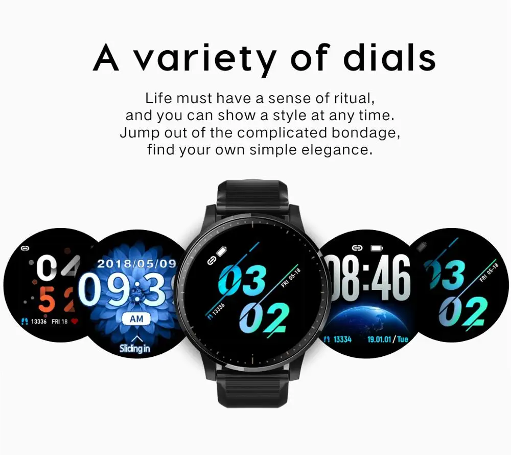 New Q20 Smart Watch Sports Waterproof Fitness Bracelet Heart Rate Sleep Monitor Fitness Tracker Blood Pressure Smartband