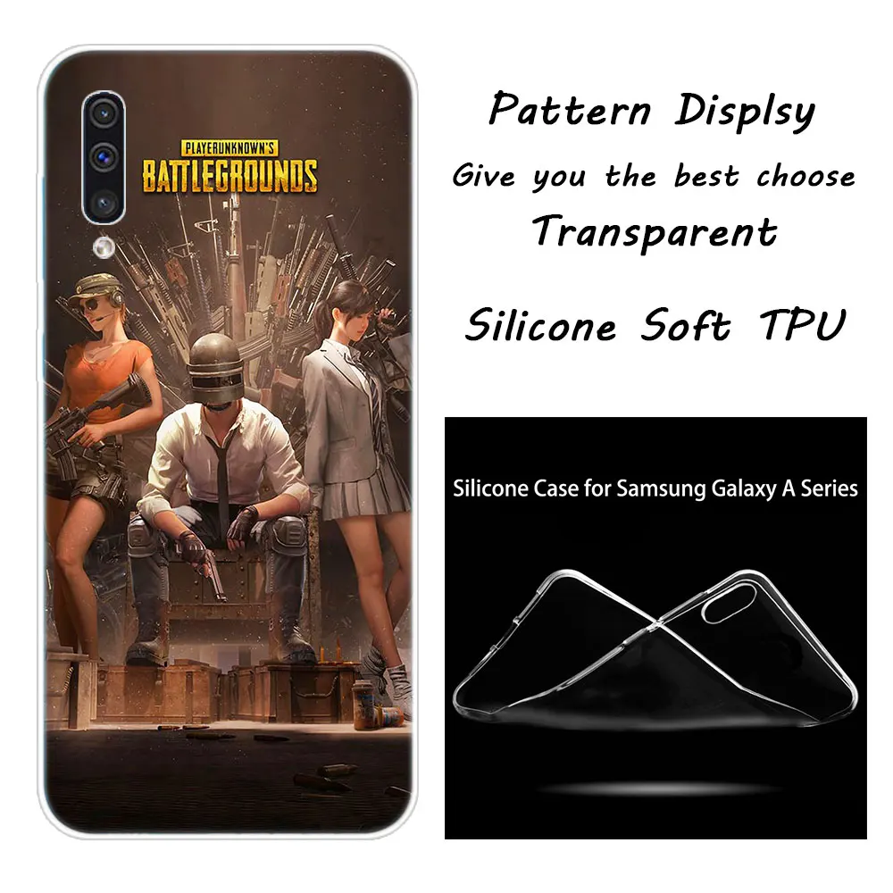 014 Горячие PUBG игры силиконовый чехол для samsung Galaxy A90 5G A80 A70 A60 A50 A40 A30 A20 A10 S A10E A20E M10 M30S M40 Модный чехол с принтом" - Цвет: 014
