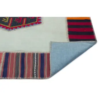 

Handmade Natural Vintage Patchwork Rug Area Rug 163x240 Cm-5'4''X7'10''