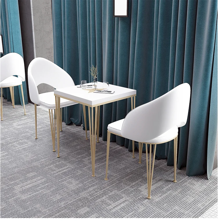 Tea shop bar bar high table simple home narrow wall table Nordic iron and chair combination