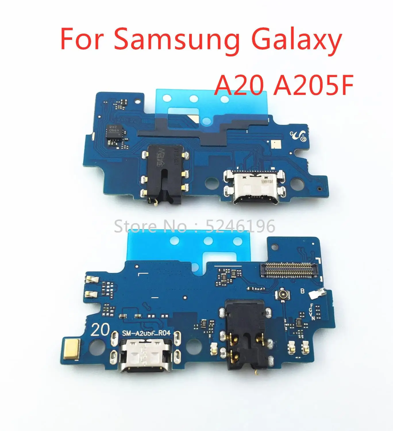 Фото 1 шт., разъем для зарядки USB для Samsung Galaxy A20 №1