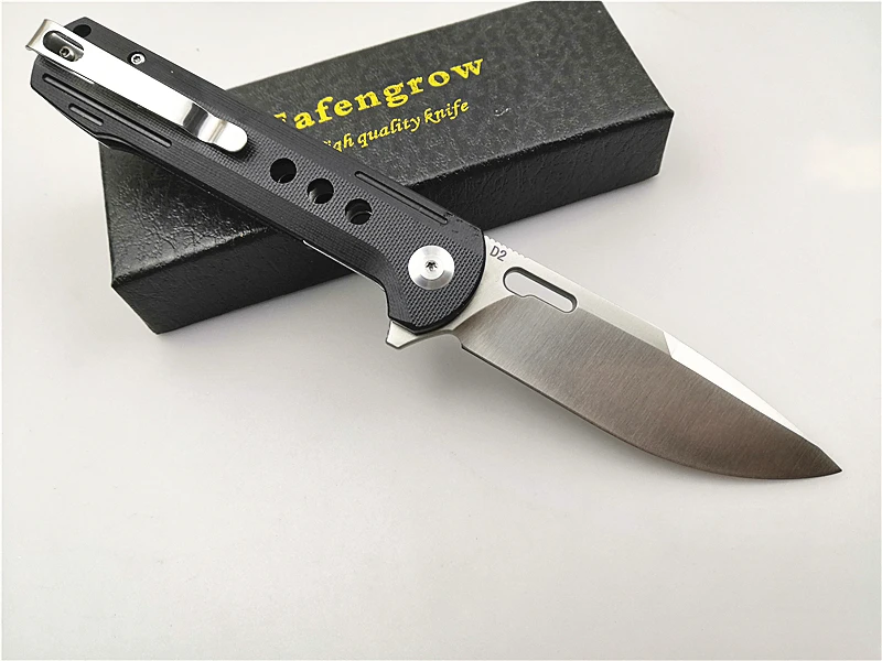 Складной нож Eafengrow EF910 G10 ручка D2/открытый/Кемпинг/Тактический/Охота/EDC/кухня/нож система Флиппер качественный ручной инструмент