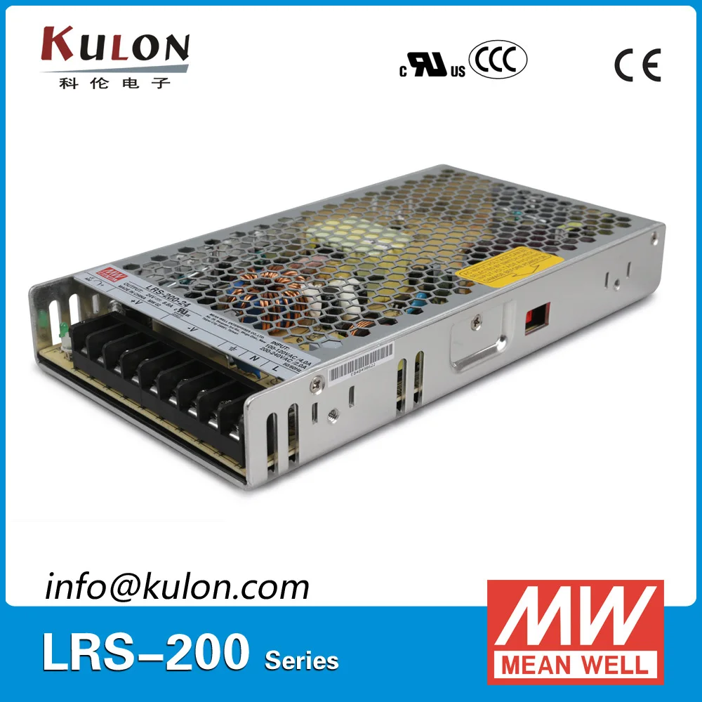 Mean well LRS 200 одиночный выход ac dc SMPS 200W 48V/4.4A 36V/5.9A 24V/8.8A 15V/14A 12V/17A 5V/40A 4 2 V/40A 3
