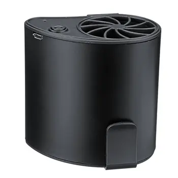 

Protable Pocket Fan Double Wind Fan USB Rechargeable Waist Fan Cooling Summer Outdoor Travel Sport Widely Uses Adjustable