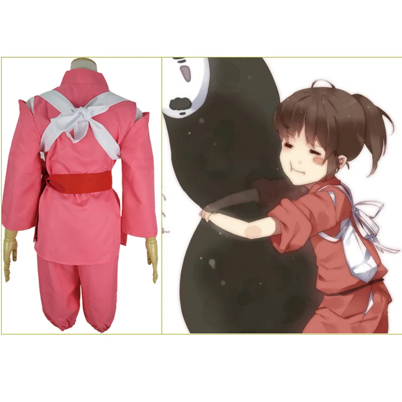 Супер горячая аниме фильм Унесенные призраками Chihiro Косплей костюмы девушки