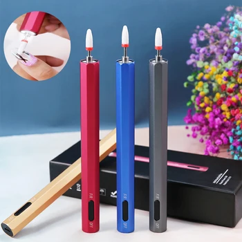 

12000rmp mini usb rechargeable Manicure Machine Electric portable nail polisher pen electric Nail drill Pedicure Grinding Tool