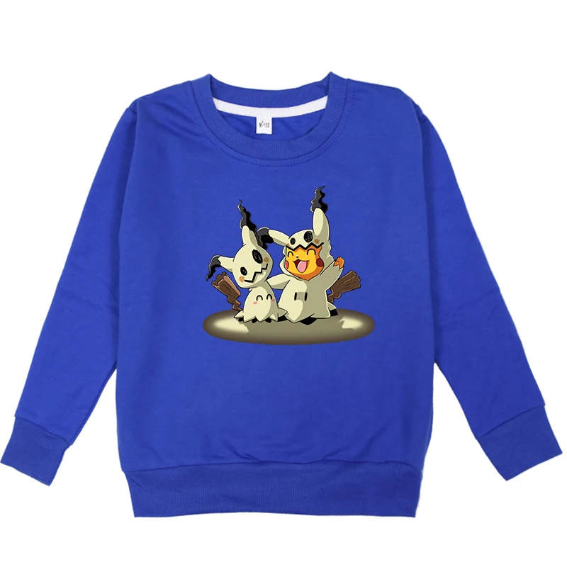 Hoodies 16 С покемонами для девочек и для маленьких мальчиков и девочек одежда с капюшоном Костюмы толстовки детский, для маленьких мальчиков; спортивные костюмы для девочек футболка с капюшоном хлопковая футболка - Цвет: Hoodies 16