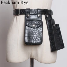 Женская поясная сумка от известного дизайнера, Высококачественная кожаная нагрудная сумка с ремнем, уличная сумка для телефона, кошелек из крокодиловой кожи Nerka