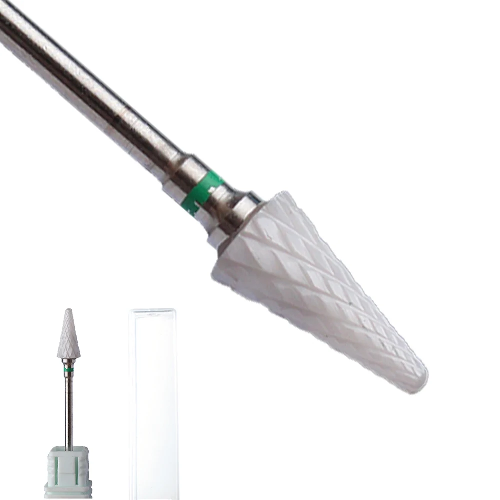 Ceramic Nail Drill Bit for Manicure and Pedicure - Cuticle Care and Polishing Tool