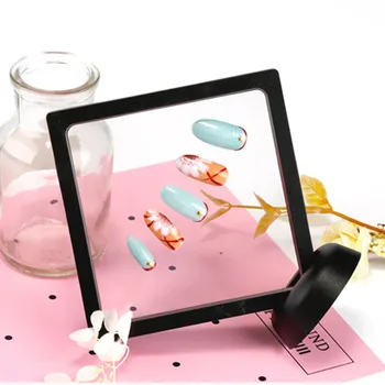 

1PC White/Black Nail Tips Display Stand Holder Acrylic With PET Membrane Nails Deigns Showing Board Manicure Art Nail Tools