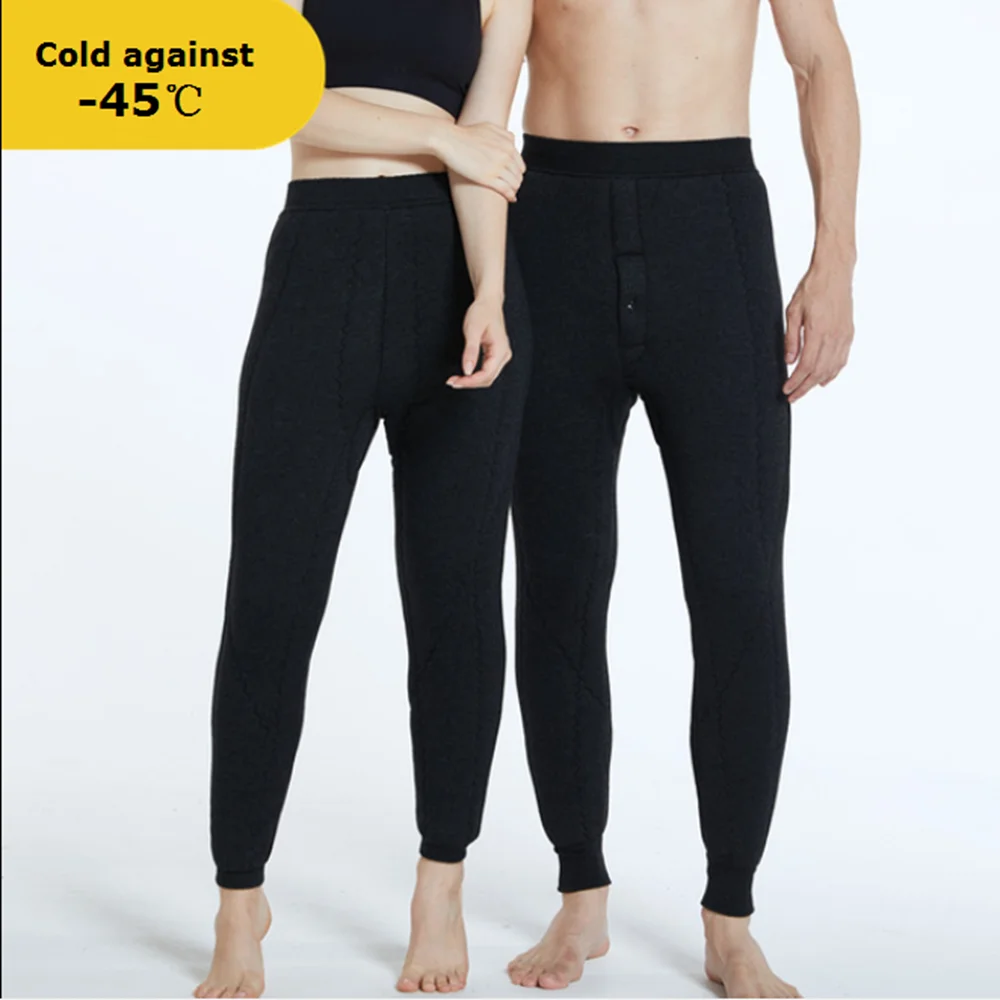 Thick Warm Merino Wool Leggings Man Winter Thermo Thermal Men Underwear Thermos Women Clothing Man Long Johns Clothes for thermal underwear sets