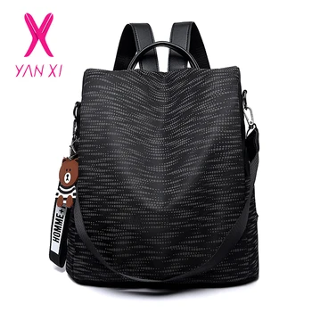 

YANXI New Oxford Backpack Women Bagpack Designer Female Back Pack Cool Multifunction Backpacks for Girls Bookbag Mochila Mujer