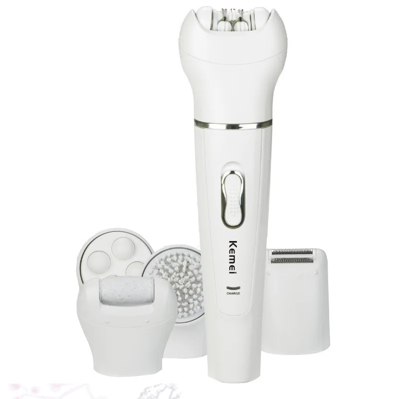 

Kemei Lady Shaver Tweezers Facial Cleansing Instrument Foot Grinder Five in One KM-2199