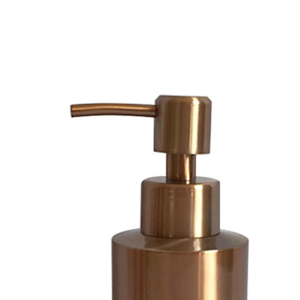 Liquid Bottle Home Dish Stainless Steel Accessories Kitchen Shampoo Press Bathroom Table Container Soap Dispenser Pump Simple