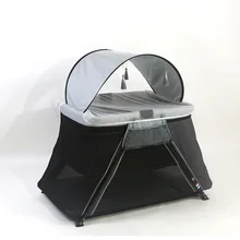 Детская кроватка с солнцезащитным щитом, Складная портативная кровать для младенцев, многофункциональная уличная дорожная кровать для путешествий, игровая кровать для детей, спальная