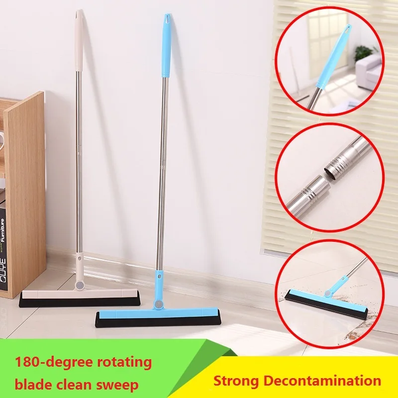 

1pcs Floor Wiper Cleaning Brushes Home Broom Kitchen Bathroom Wiper Glass Window Cleaner Scraper Household Floor Cleaning Tools