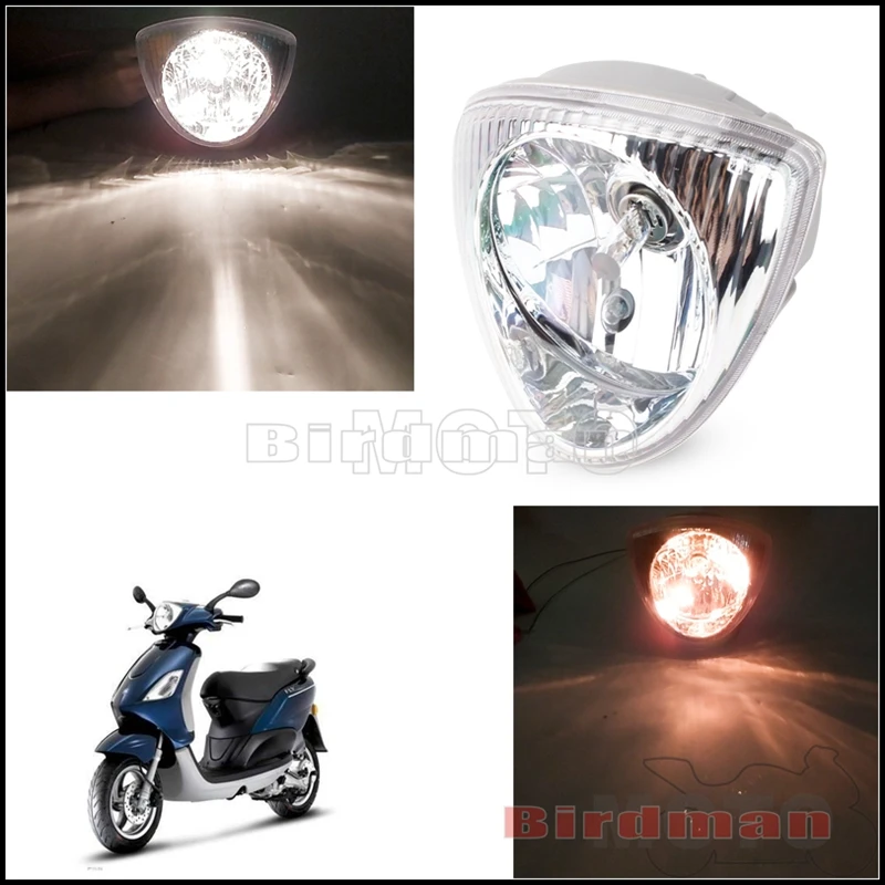 lineal Betinget Alfabetisk orden Motorcycle 12v Headlight 2 Wires Connection Headlamp For Fly 50 2t 4t 100  125 Euro 3 150 Liberty 50 125 Scooter Front Head Light - Motorcycle Bulbs,  Leds & Hids - AliExpress