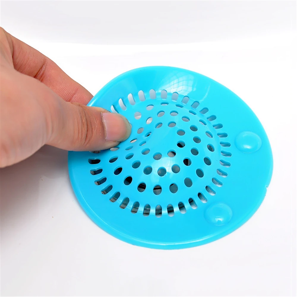 2pcs Creative Sewer Outfall Strainer Kitchen Drains Sink Filter Floor Drain Hair Colander Stopper Catcher Bathroom Accessories