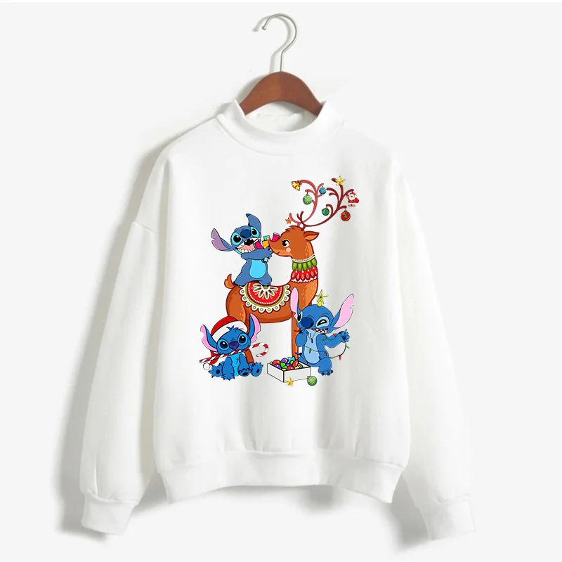 Лило Ститч олень Merry Christmas толстовка женская одежда Harajuku Ститч пуловер эстетический tumblr Топы Camiseta Толстовка