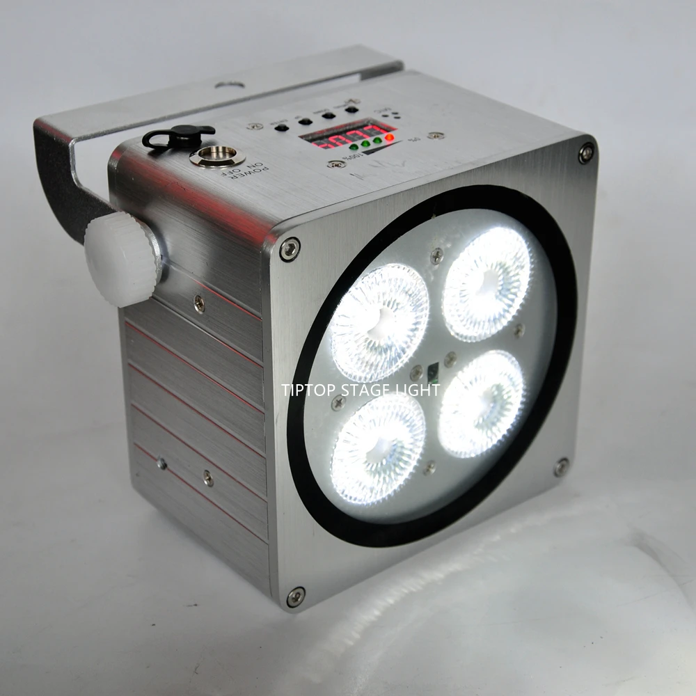 Gigertop TP B08 новый серебристый корпус 4x18 Вт RGBWA UV 6в1 беспроводной светодиодный