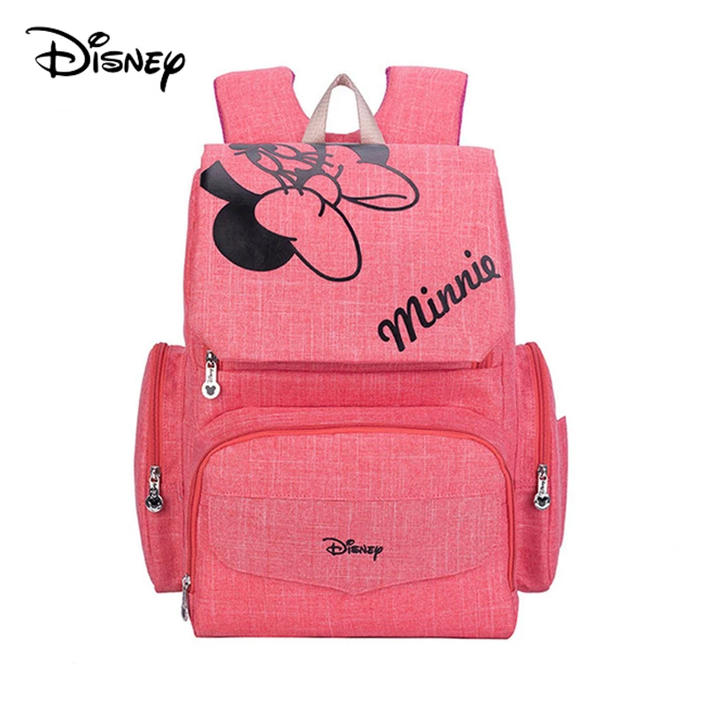 Сумка-Органайзер для подгузников disney Mickey Minnine, Детская сумка для мам, сумка для беременных, USB, водонепроницаемая сумка для мам, большая вместительность, мультяшная Новинка