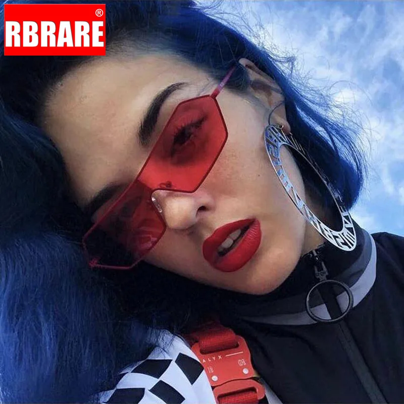 RBRARE новые модные квадратные солнцезащитные очки для женщин цельные уличные зеркальные солнцезащитные очки Брендовые дизайнерские Lunette De Soleil Femme