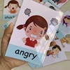 Montessori Baby Emotion Learning Card Cartoon English Emotion Flash Cards for Children Kids Funny Memory Exercise Game 1