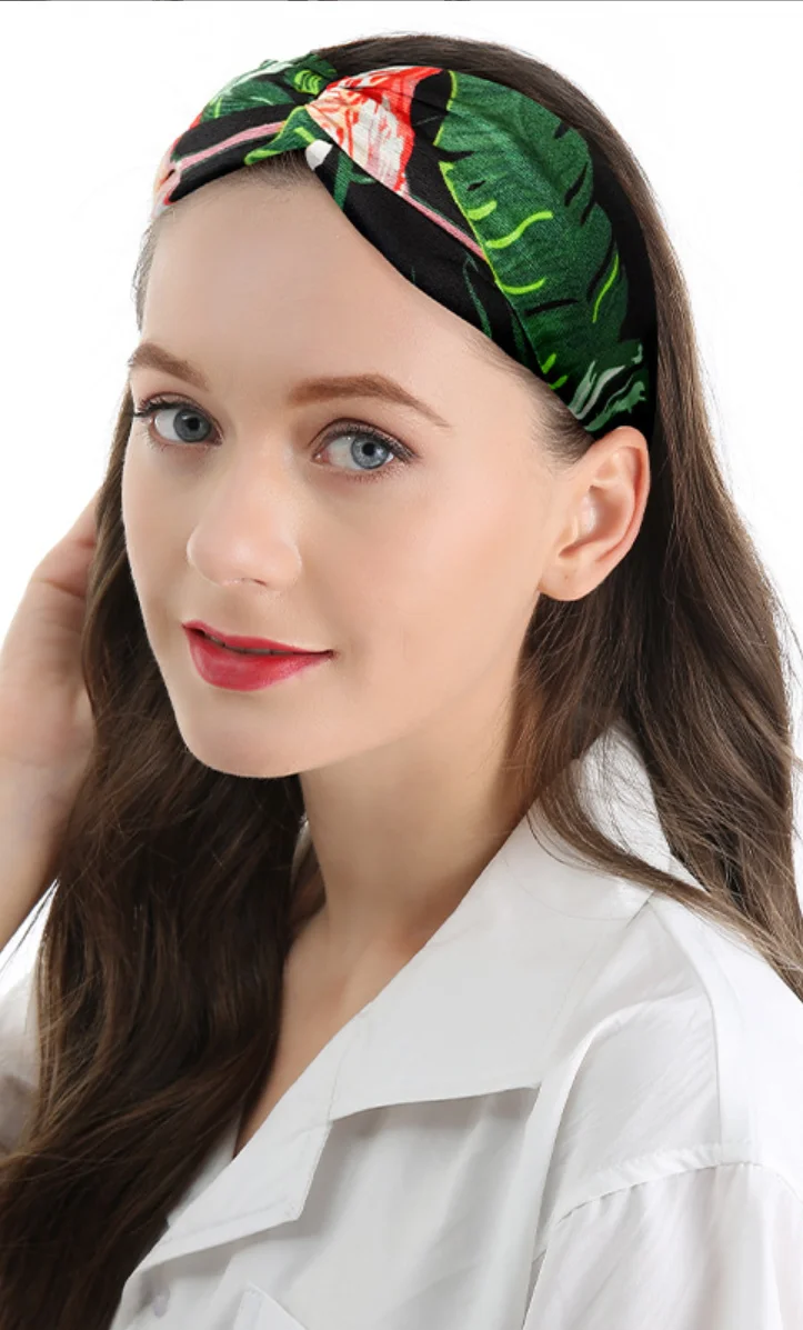 Lace headband headband Korea simple floral movement wash face headband