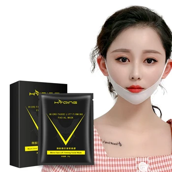 

4D Face V Shaped Slimming Mask Paper V Line Tap Micro Face Lift Bandage Delicate Double Chin Facial Lifting Friming Hanging Mask
