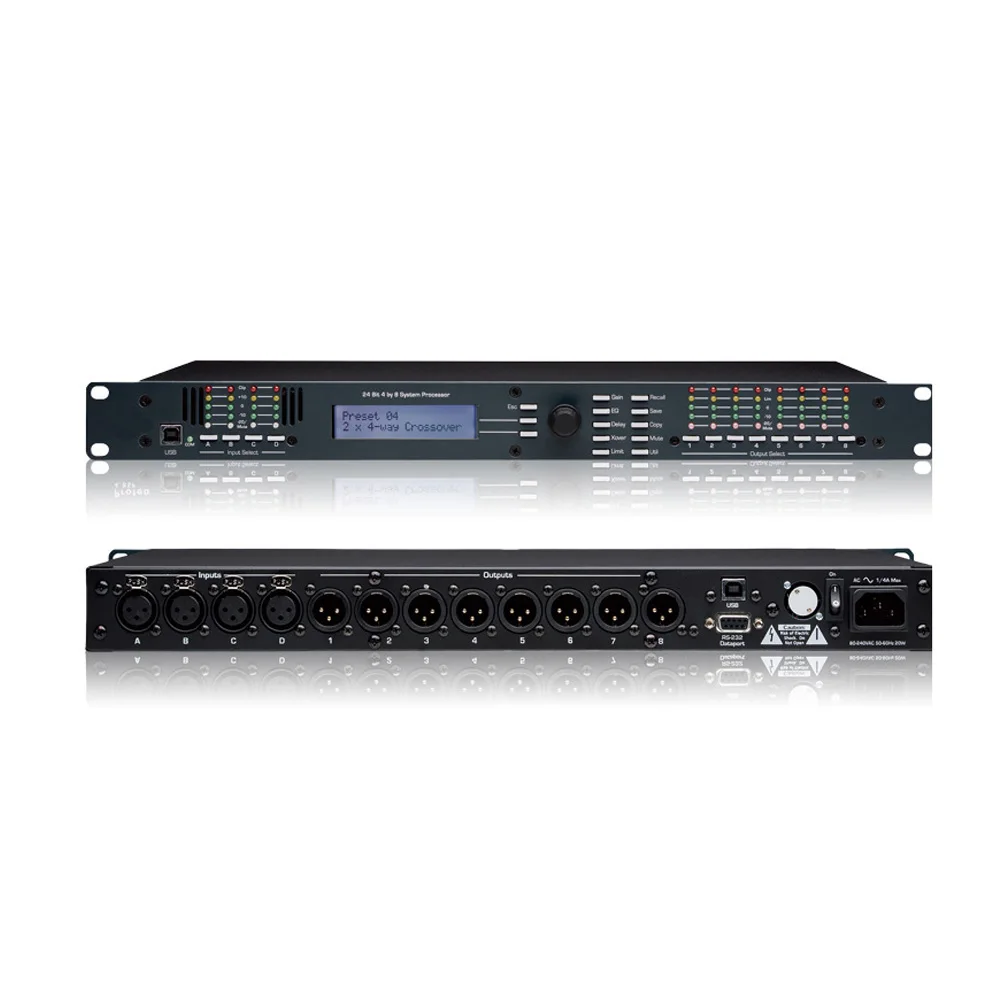 US $244.30 48SP DSP480 Professional Audio Processor Effects 4 In 8 Out Processing