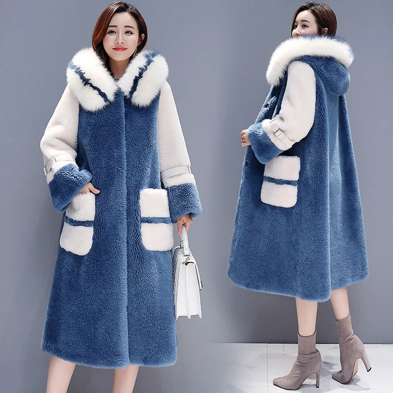 

Thick Woolen Jacket Women's Mid-length 2018 Winter New Style Korean-style Cotton-padded Clothes Fur Cotton Coat Woolen Overcoat