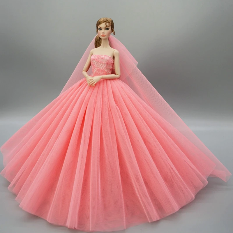 Кукольной одежды платье BJD свадебное платье модного дизайна 1/6 Принцесса аксессуары для куклы игрушки для детей Прямая поставка аксессуаров - Цвет: ZJF163-06