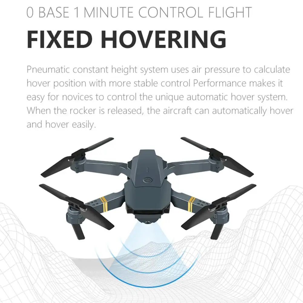 E58 WIFI FPV With Wide Angle HD 4K Camera Hight Hold Mode Foldable Arm RC Quadcopter Drone X Pro RTF Dron For Gift