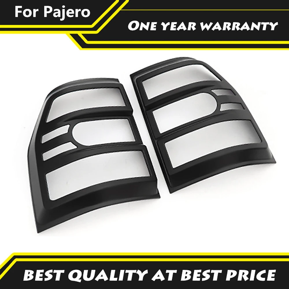 

2Pcs Rear Lamp Cover Taillight Tail Lights Matte Black Decoration Cover For Mitsubishi Pajero V93 V95 V97 2007-2021 Auto Parts
