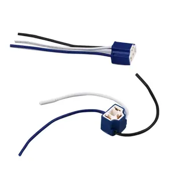 

Cables 2 x H4 3 Pin Headlight Replacement Repair Bulb Holder Connector Plug Wire Socket Car Electronics Accessories