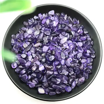 

50g 5-7mm Natural Pure Amethyst Purple Quartz Crystal Tumbled Bulk Stones Gravel Reiki Natural Stones and Minerals