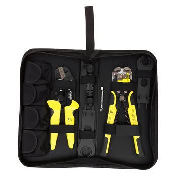

MC4 Solar Panel multitool Crimping Tools 2.5-6mm2 14-10AWG Wire Crimper Wire Connector Cut Kit + Wire Stripper Crimping Pliers