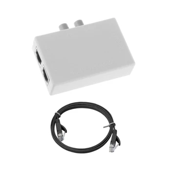 

2 Port HUB AB Ethernet Network Switch Switcher Splitter Box 2 In 1 RJ45