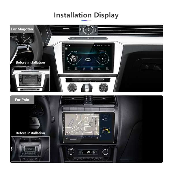 9 Inch 1Din Android 8.1 Car 4-Core Stereo Radio GPS Navigation WIFI Bluetooth Audio Universal Multimedia Player