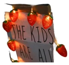 

2022NEW 2022 nwe 1.5M 10LEDs 3M 20LEDs LED Strawberry Fruit Christmas Fairy String Lights Battery Powered Garden Wedding