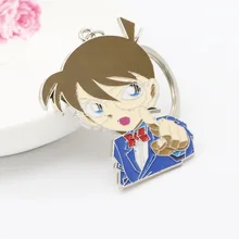 Стиль Цвет в мультяшном стиле, рубашка в стиле детектива Конана брелок для ключей-Флэшка пары сумка небольшой кулон подарок сделанный на заказ