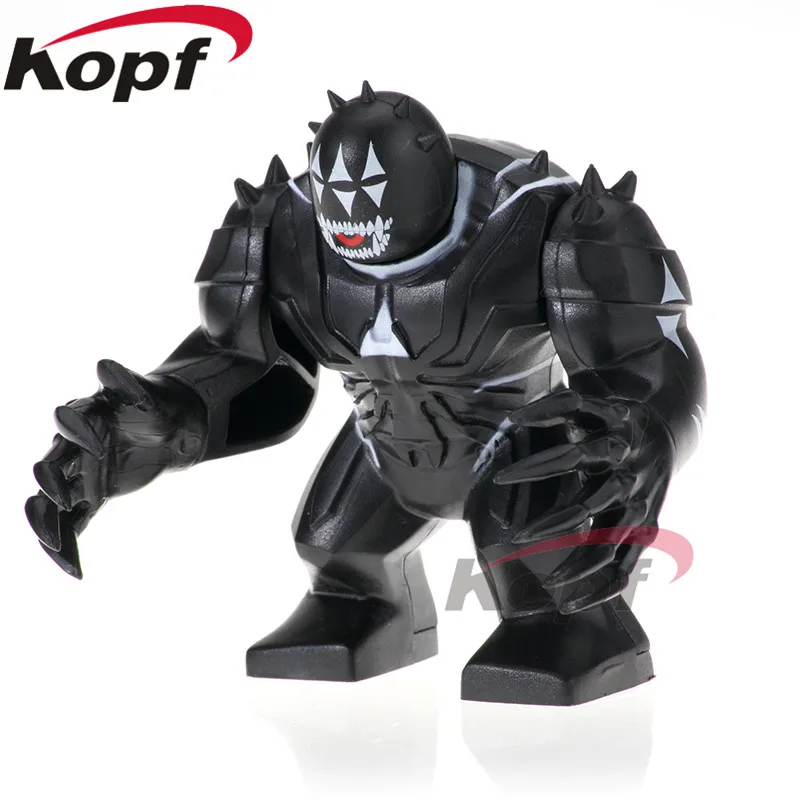 PG1814 20Pcs No Box 20 шт. Супер Герои 7 см Большой размер Веном анти-Веном росомаха Бэтмен собрать строительные блоки кирпичи для детей подарок игрушки XH 888 - Цвет: PG1814 20Pcs No Box
