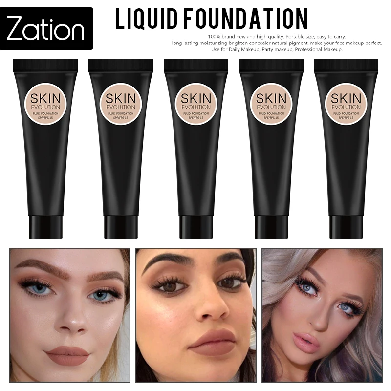 

Zation High Quality Face Concealer Base Cosmetics Repair Face Makeup Professional Liquid Matte Makeup Foundation Cream